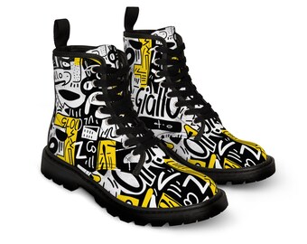 YELLOW: Canvas ankle boots, Rubber sole, back loop, Use the metric system for a more accurate size guide