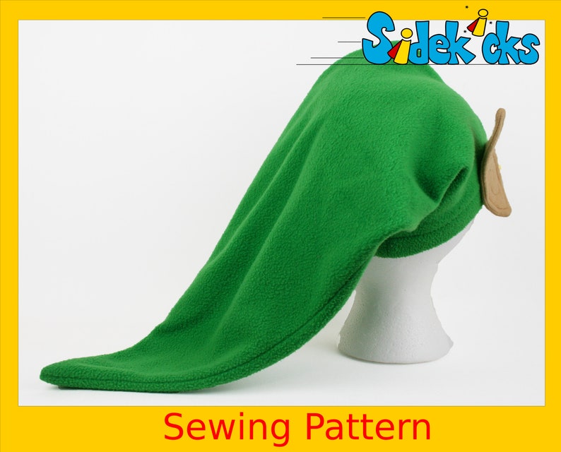 Zelda Link Fleece Hat Costume Sewing Pattern DIY Halloween Etsy