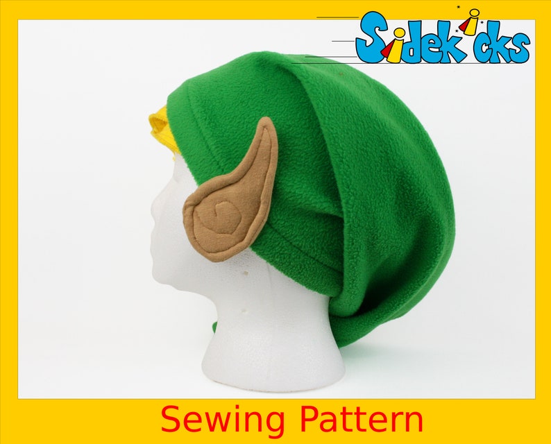Zelda Link Fleece Hat Costume Sewing Pattern DIY Halloween Etsy