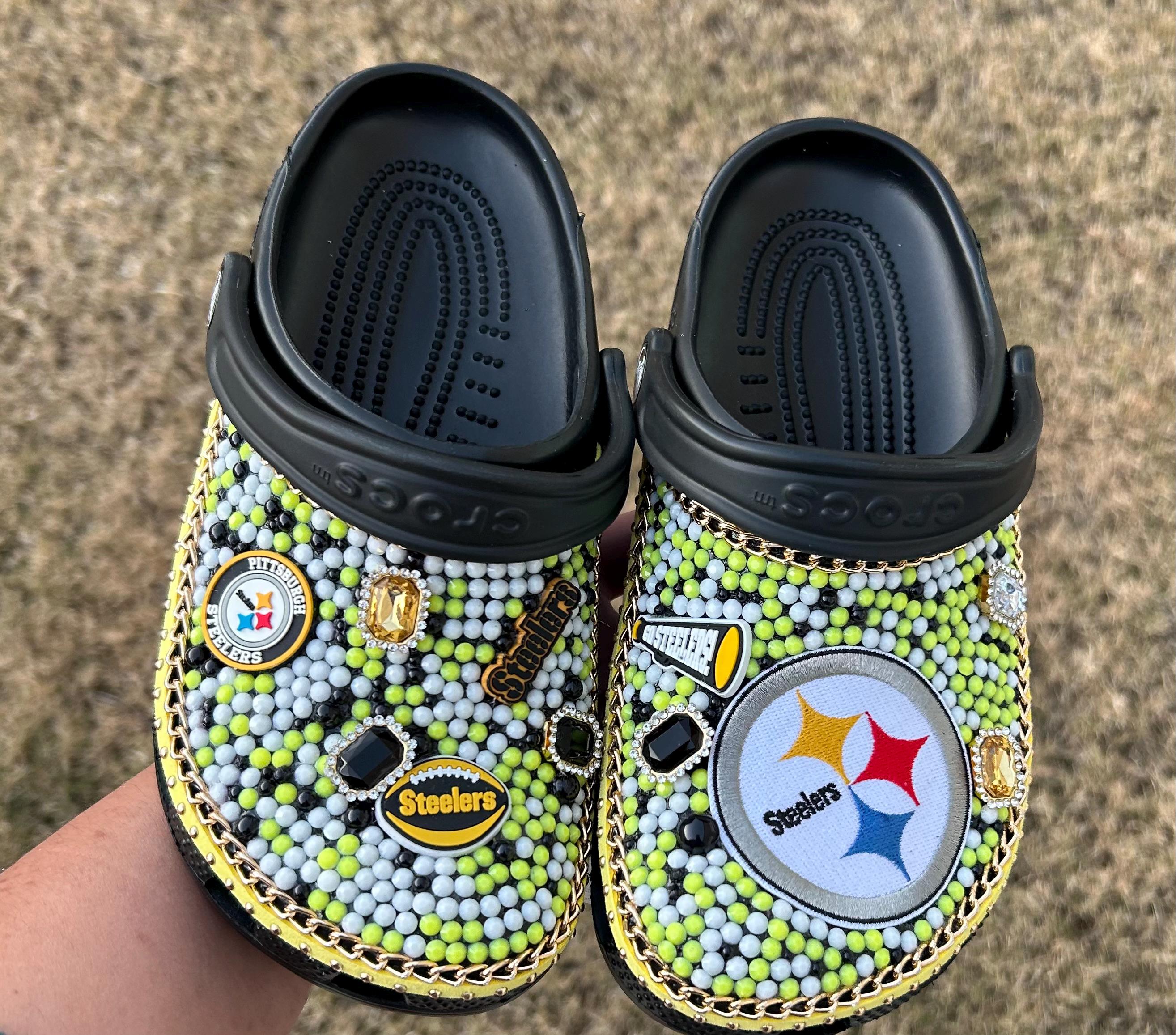 Crocs Pittsburgh Steelers Steel City Lined Mules Black Mens Size 7 / Womens  9 Pittsburgh Steelers Crocs Mens Size 6-7 Women main image 2