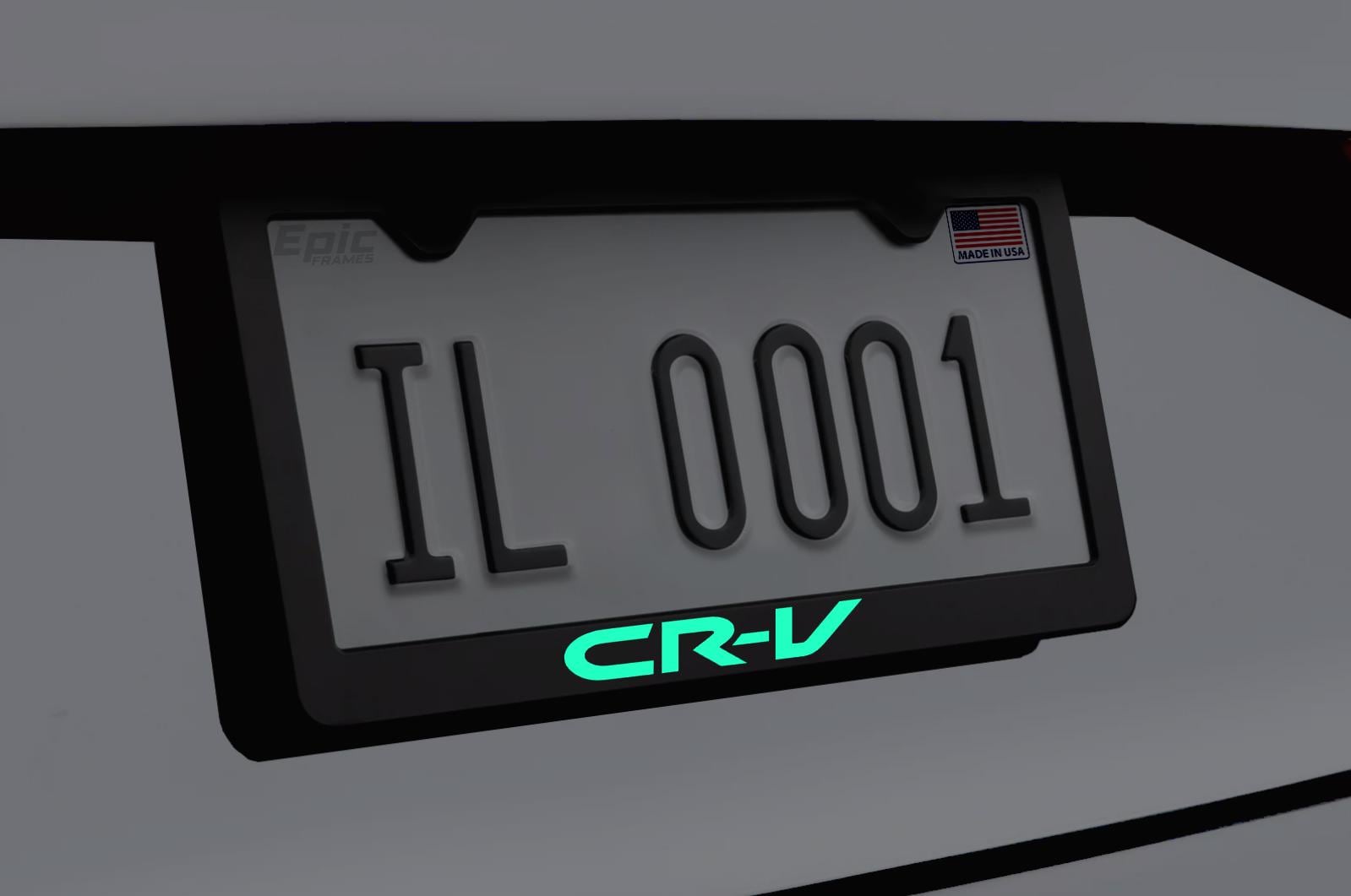 Custom Honda CR-V License Plate Frame - Gold Stainless Steel With Lifetime Warranty