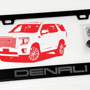 Hummer Laser Etched Logo Cut-Out License Plate Frame (Black