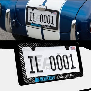 Carroll Shelby Autograph Signature 100% Carbon Fiber Fits GT500, Truck, GT350