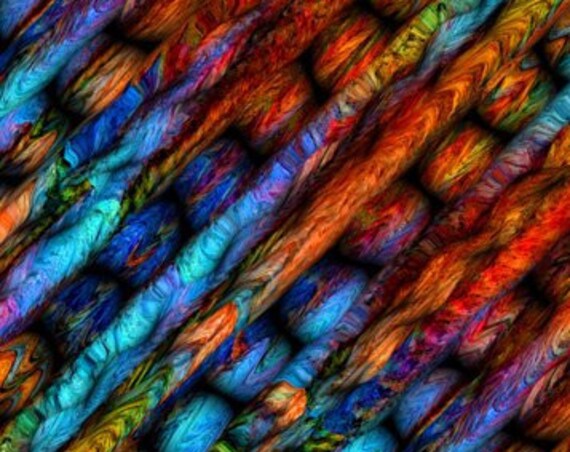 Weave Unique One Of Kind Artisan Hand Made Fleece Fiber Art Fabric By The Yard Home Blanket