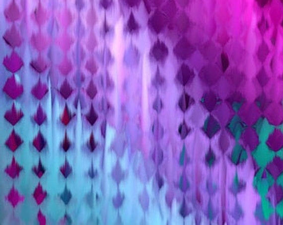 Handmade Artisan Velvet Commercial Grade Purple Blue Pink Upholstery Fabric Reupholster Fiber Art