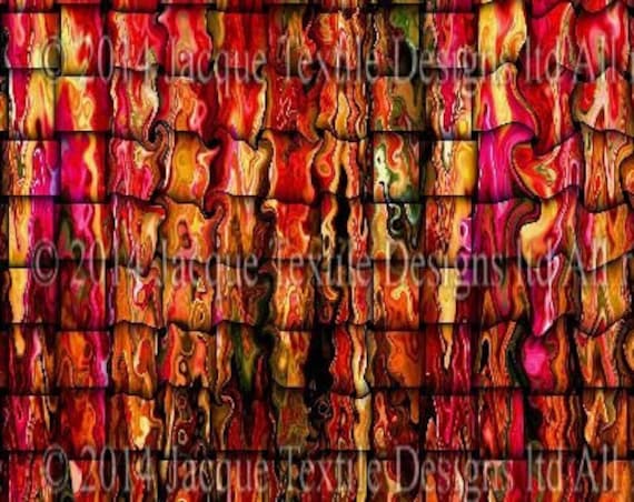 Colorful Weave Hand Created Art Fleece Fiber Art Fabric Panel Vibrant Colors Apparel Blanket