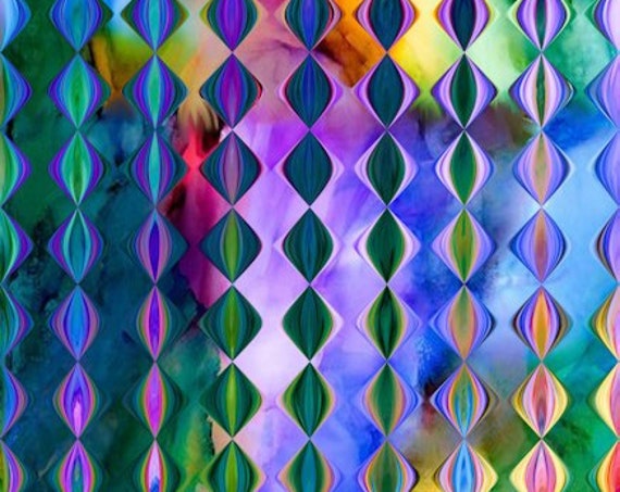 Satin Diamond Pattern Artist Created Fabric Fiber Art Fabric Abstract Designer Fashion