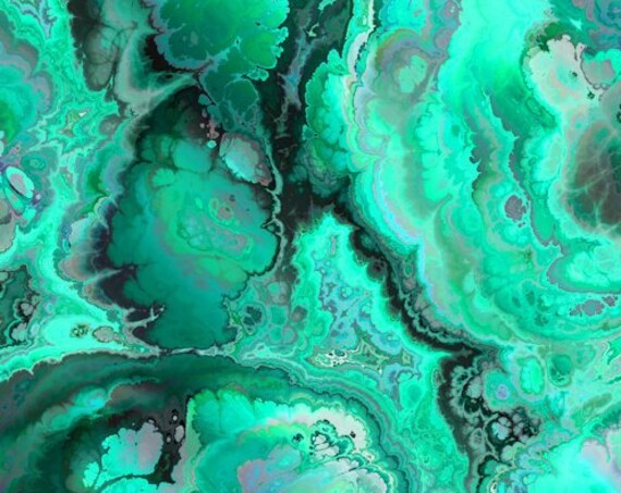 Aqua Green Artisan Created Lycra Knit Fabric By The Yard Athletic Apparel Swimwear Swim Suit