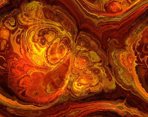 Handmade Pumpkin Spice Artisan Textile Art Velvet Upholstery Fabric Fiber Art Fabric