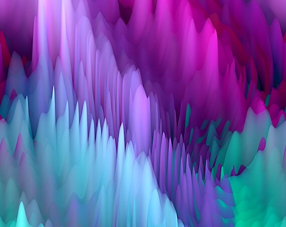 Jeweltones Brush Strokes Artist Lycra Spandex Knit Fabric By The Yard Athletic Apparel Swimwear Swim Suit