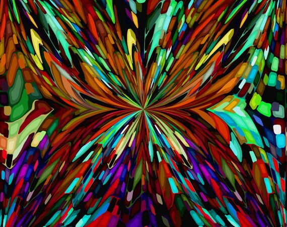 Abstract Butterfly Colorful Artisan Handmade Velvet Upholstery Fabric By The Yard