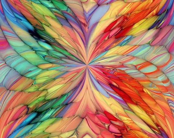 Abstract Butterfly Artisan Created Lycra Spandex Knit Fabric Athletic Apparel Swimwear Swim Suit