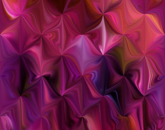 Purple Pink Lavender Abstract Triangle Artisan Textile Art Velvet Upholstery Fabric Fiber Art Fabric
