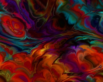 Minky Fabric Artist Ha realizzato una lussuosa fibra art Mixed Media Fabric Fall Marble Brilliant