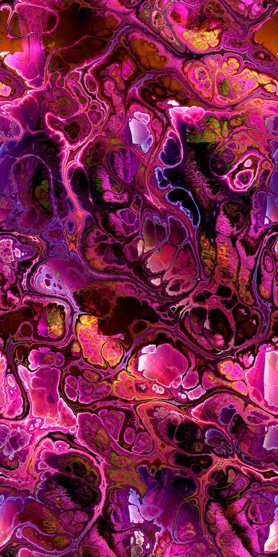 Cotton Fabric Quilting Pink Fushia Lightning Textile Artist Made Decor