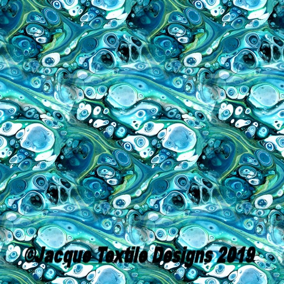 4 Designs, 4 Yards total Satin Fabric Artisan Created 3D By The Yard Fiber Art