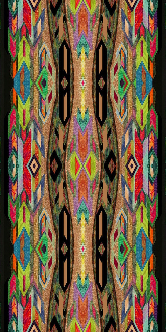 Canvas Upholstery Fabric Textile Artist Made Gorgeous Indian Ethnic Home Decor