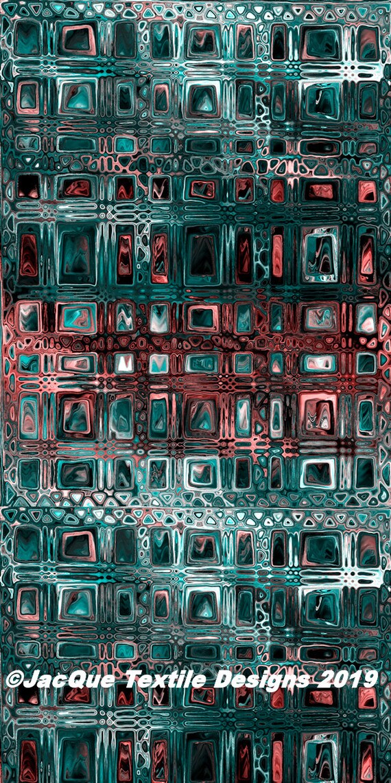Jade Green Handmade Velvet Upholstery Clouds Lightening Shimmer Fiber Art Fabric