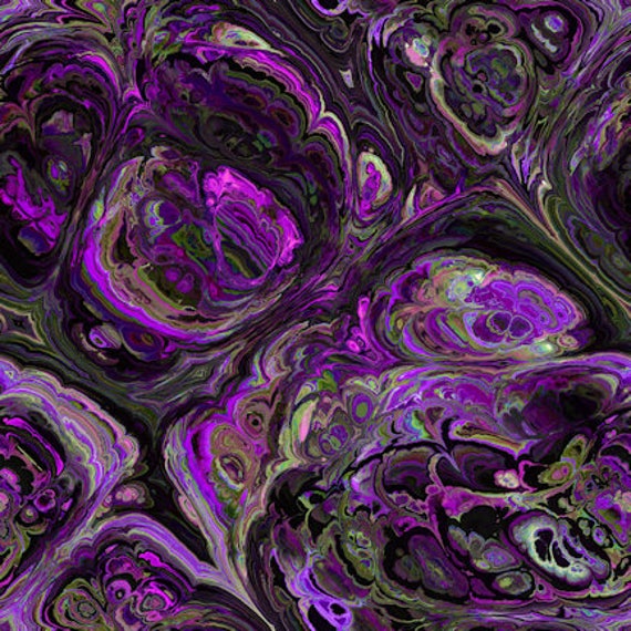 Designer Fabric Abstract Purple Grey Lavender Handmade Velvet Upholstery Fabric