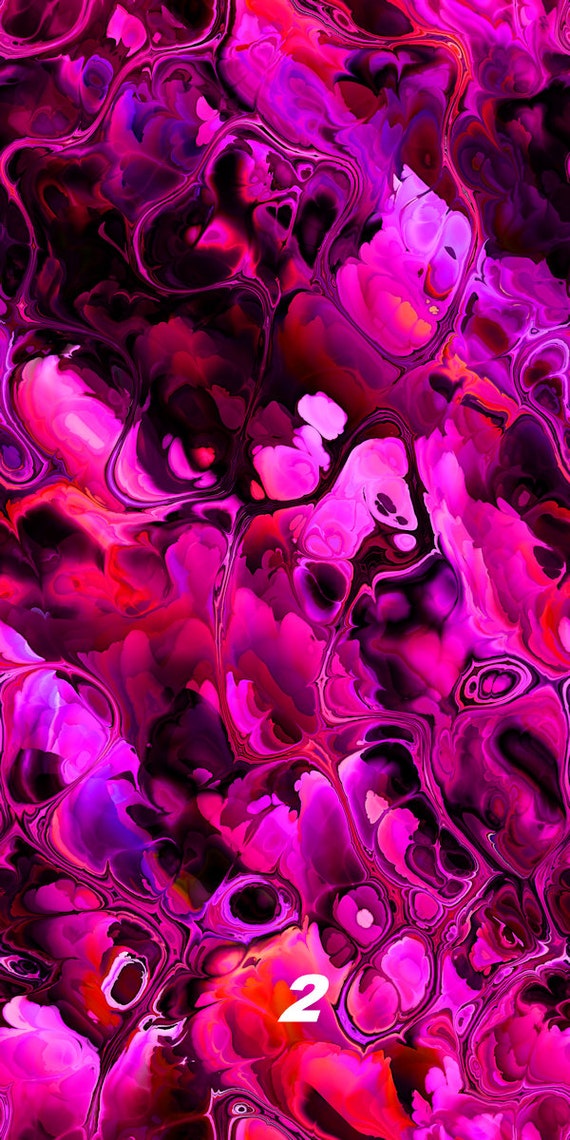 Runway Textile Artist Lavender Red Pink Hand Created Jersey Lycra Spandex Knit Fabric