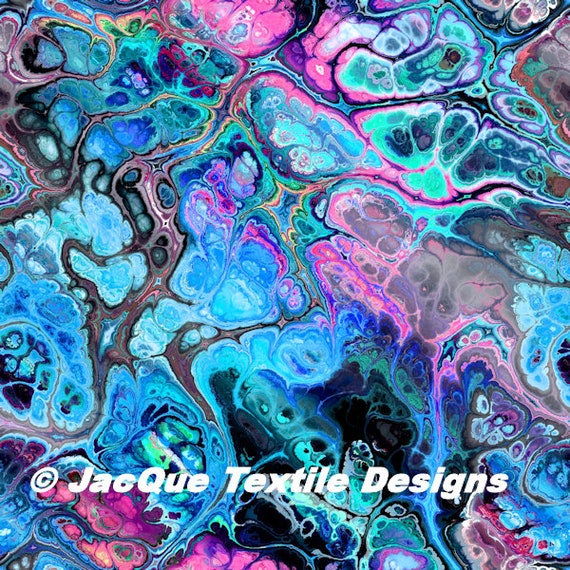 Blue Gray Pink UNIQUE Handmade Velvet Upholstery Fabric Shimmer Fiber Art Fabric