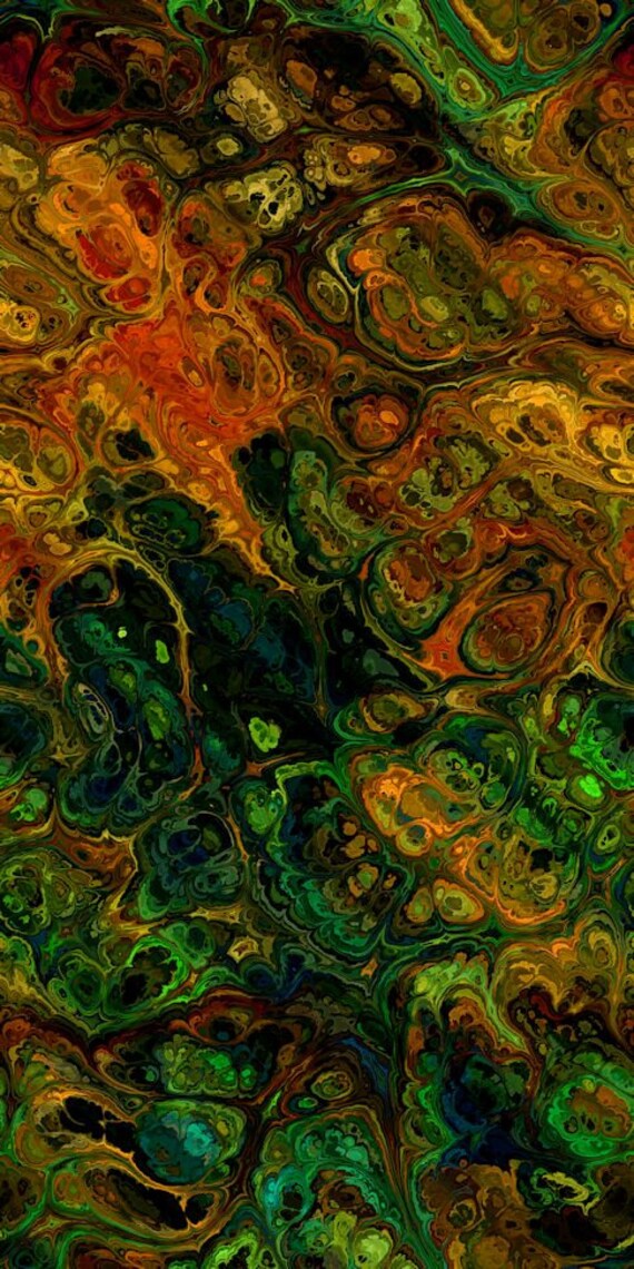 Fall Colors Handmade Velvet Upholstery Shimmer Fiber Art Fabric