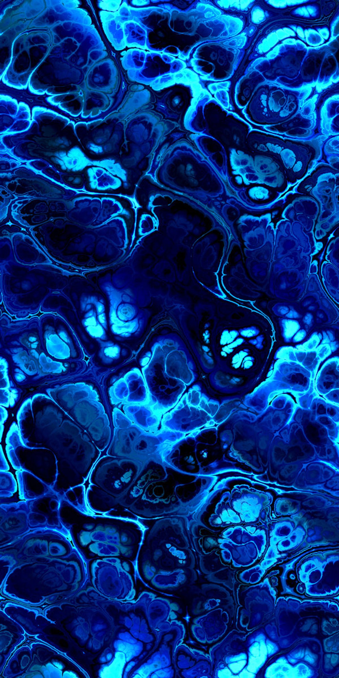 Marble Textile Navy Blue Lightening Marble Textile Artist Made Soft Minky Blanket ...