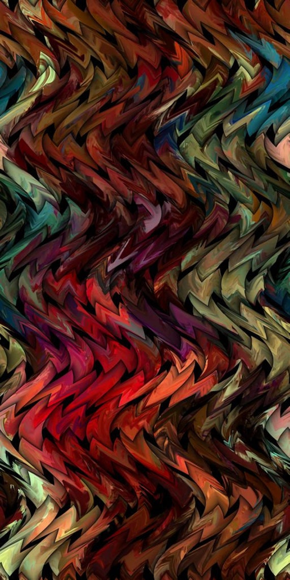 Weave Artist Jeweltones Abstract Handmade Artisan Textile Art Jersey Spandex Knit Fabric
