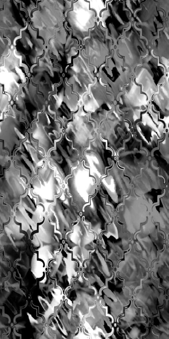 Artisan Made Black White Gray Home Decor Velvet Upholstery Fabric Shimmer Fiber Art