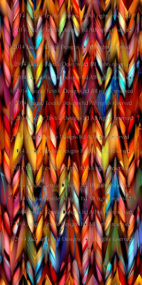 Artisan Made 100% Cotton Quilting Textile Art Fabric Coloful Braids