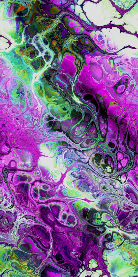 Purple Textile Artist Created Lycra Knit Fabric By The Yard Athletic Apparel Swimwear Swim Suit
