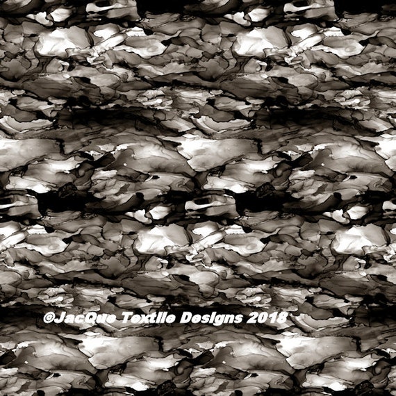 Black White Grey Handmade Artisan Textile Art Velvet Upholstery Fabric Fiber Art Fabric Layers Stone