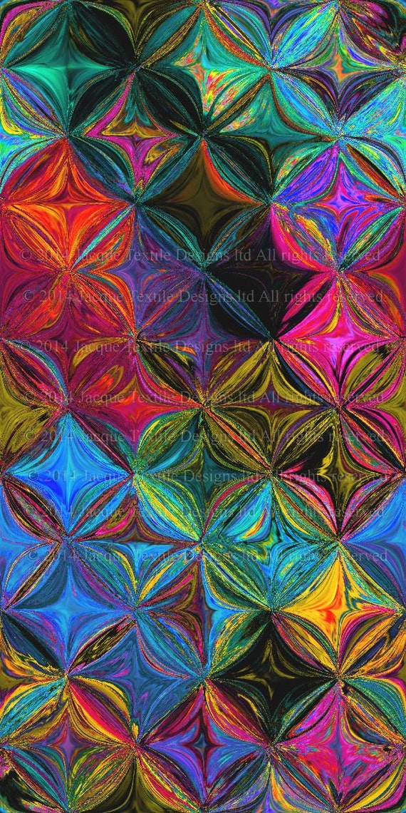 Textile Art Super Soft Minky Fabric By The Yard Fiber Art Home Decor Craft Blanket Abstract Flower