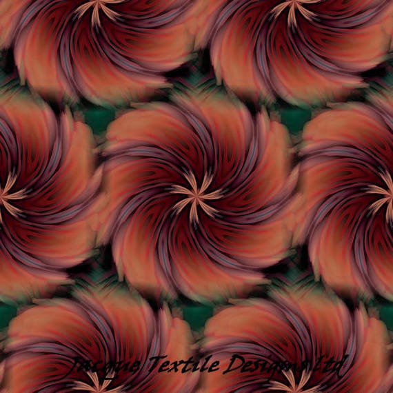 Abstract Flower ART Quilting Cotton Fabric Panel Artist Made Fiber Art Home Decor Fabric