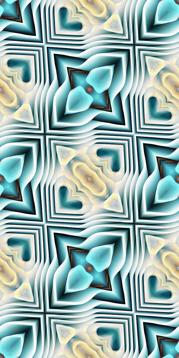 Blue Gold UNIQUE Handmade Velvet Upholstery Fabric Shimmer Fiber Art Fabric
