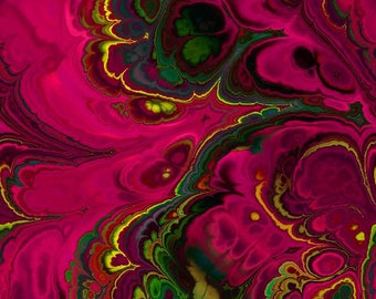 Fucsia rosa artista realizzato morbido lussuoso tessuto per coperte Minky fibra artistica tessuto tecnico misto marmo brillante