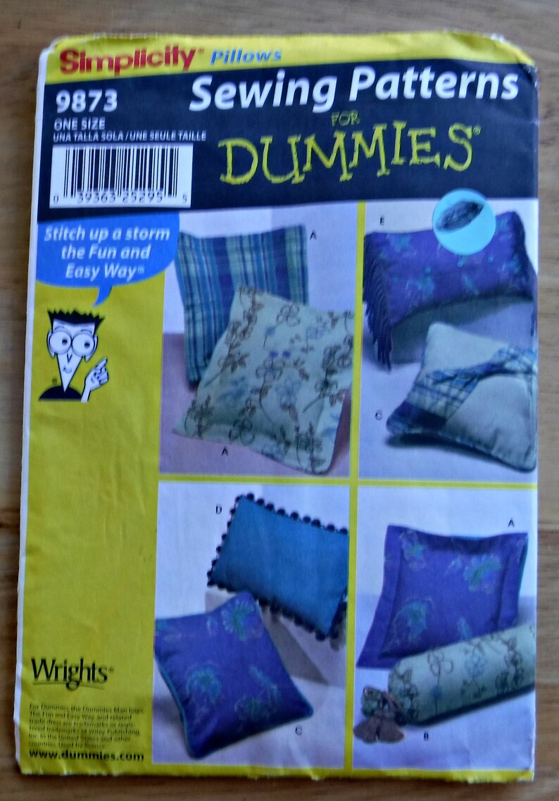 Easy Simplicity Pillow Sewing Pattern Pillows Accessories Etsy