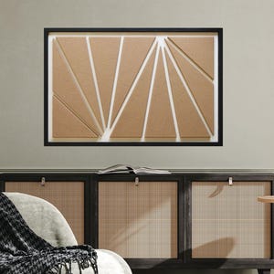 Abstract 3D Textured Wall Art: Wabi-Sabi Plaster, Modern Neutral Decor