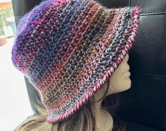 Pixelated Bucket Hat - Quick Crocheted Bucket Hat Original Pattern by Julie Yeager