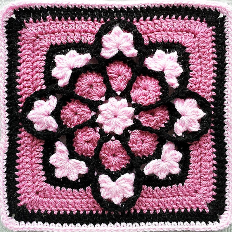 JulieAnny's Stained Glass Afghan Block Crochet Pattern 12 by Julie Yeager image 3