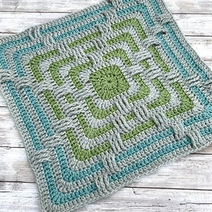 Faded Love Original Crochet Afghan Blanket Pattern by Julie Yeager image 2