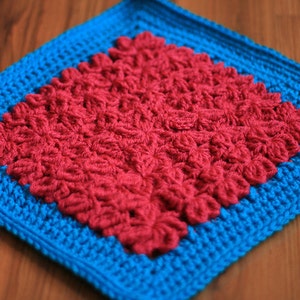In Treble Crochet Pattern for 12 Afghan Square Designed by Julie Yeager image 2