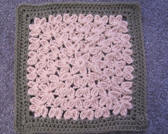 In Treble - Crochet Pattern for 12" Afghan Square - Designed by Julie Yeager