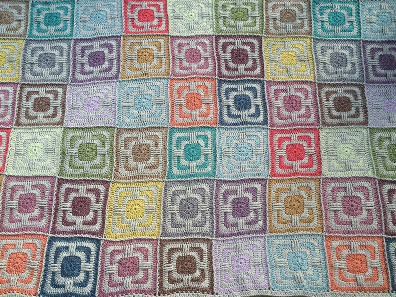 Faded Love Original Crochet Afghan Blanket Pattern by Julie Yeager image 4