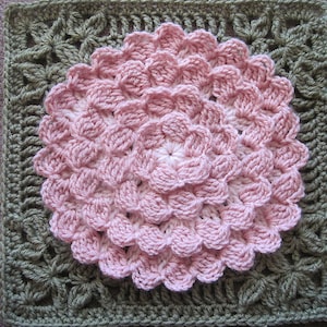 Mum In Treble Afghan Square Original Pattern by Julie Yeager