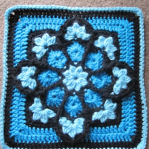 JulieAnny's Stained Glass Afghan Block Crochet Pattern 12 by Julie Yeager image 2