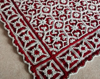 Roses and Ivy - Original Crochet Blanket Pattern by Julie Yeager