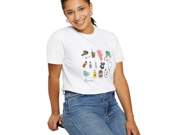 Nurse Doodle T-shirt: Medical Staff Gift, Healthcare Apparel
