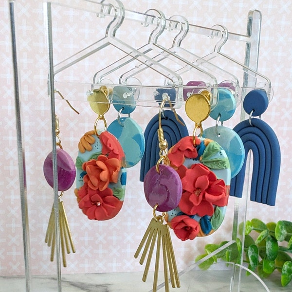 Cute Earring Display Hanger Rack Acrylic Hangers for Earring Craft Show Earring Storage and Organization Earring Holder Gift for Teen