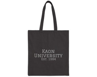 Bolsa tote de lona de algodón de la Universidad de Kaon